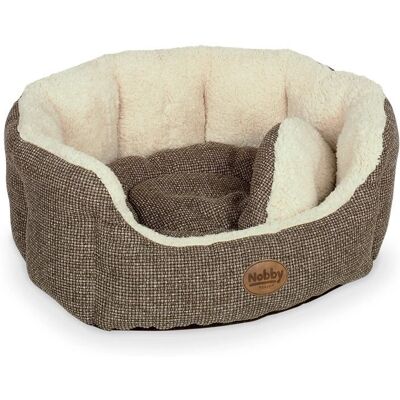 Nobby Alba Oval Hundbädd - Mjuk Plush Fleece - 45x40x19 cm Nobby Alba Oval Hundbädd - Mjuk Plush Fleece - 45x40x19 cm