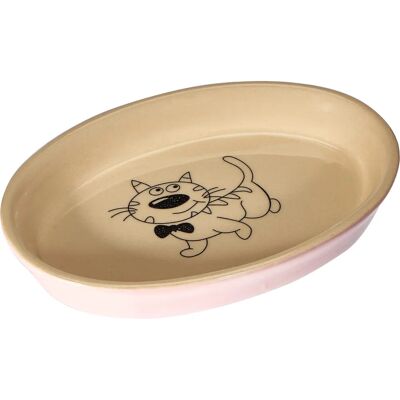 Nobby Kattmatta - Rosa/Beige - 17cm - Keramik Nobby Kattmatta - Rosa/Beige - 17cm - Keramik