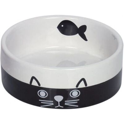 Nobby 73690 Ciotola in ceramica per animali - Bianco/Nero Ø12.0 cm Nobby 73690 Ciotola in ceramica per animali - Bianco/Nero Ø12.0 cm