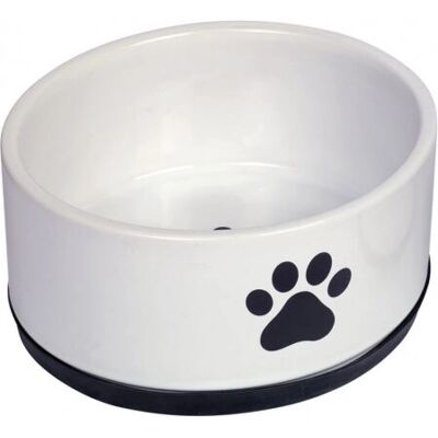 Nobby 73758 Dog/Cat Bowl - Printed Paw, 17x8cm, Black/White Nobby 73758 Dog/Cat Bowl - Printed Paw, 17x8cm, Black/White