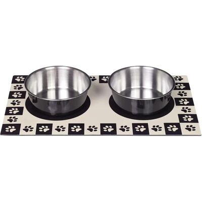 Nobby - Magnetic Napfunterlage - Schwarz - 2x16 cm Näpfe - Futterschüssel-Set Nobby - Magnetic Napfunterlage - Schwarz - 2x16 cm Näpfe - Futterschüssel-Set
