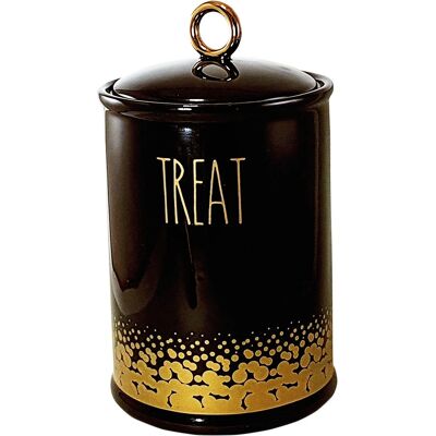 Nobby 82438 Contenedor de comida para mascotas - Cerámica Oro, Negro Nobby 82438 Contenedor de comida para mascotas - Cerámica Oro, Negro