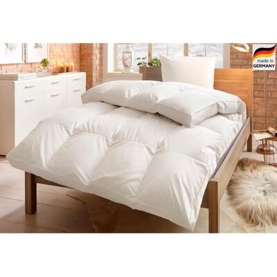 Home Affaire Daunendecke und Kissen Set - Weiß - 135x200cm, 155x220cm, 80x80cm Home Affaire Daunendecke und Kissen Set - Weiß - 135x200cm, 155x220cm, 80x80cm