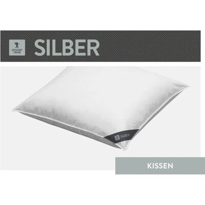 SPESSARTTRAUM Silber 80x80cm Daunen & Federn Kopfkissen - Kopfkissen SPESSARTTRAUM Silber 80x80cm Daunen & Federn Kopfkissen - Kopfkissen