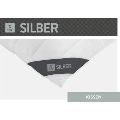 Spessarttraum Silber Baumwollkissen - 80x80cm, Weiß - Dekoration Spessarttraum Silber Baumwollkissen - 80x80cm, Weiß - Dekoration