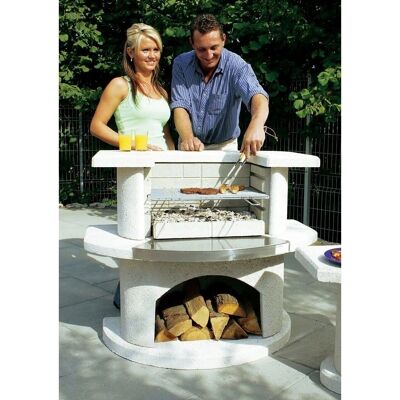 BUSCHBECK Venedig Holzkohlegrill - 110x65x93 cm - Weiß BUSCHBECK Venedig Holzkohlegrill - 110x65x93 cm - Weiß