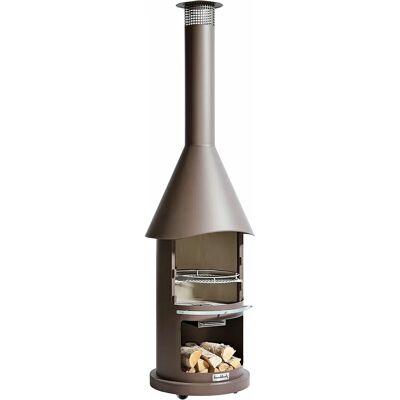 Buschbeck Auckland Prestige - Braun Doppelwand Kamin mit Grill Buschbeck Auckland Prestige - Braun Doppelwand Kamin mit Grill
