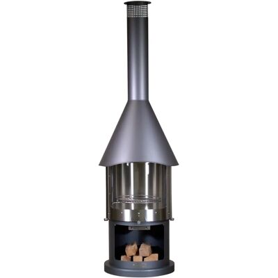 BUSCHBECK Melbourne Grillkamin - 230cm - Edelstahl BUSCHBECK Melbourne Grillkamin - 230cm - Edelstahl
