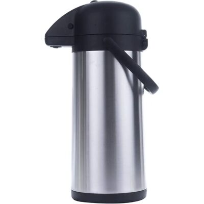 HI 3 L - Silber und Schwarz - Thermoskanne mit Pumpe HI 3 L - Silber und Schwarz - Thermoskanne mit Pumpe