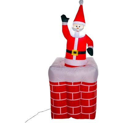 HI 180cm Aufblasbarer Weihnachtsmann - Bewegliche LEDs HI 180cm Aufblasbarer Weihnachtsmann - Bewegliche LEDs