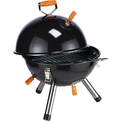 VidaXL HI Mini Grelha a Carvão Preta - Cozinha ao Ar Livre - Grelha de Carvão VidaXL HI Mini Grelha a Carvão Preta - Cozinha ao Ar Livre - Grelha de Carvão