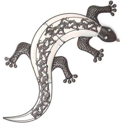 HI Vintage Gecko Solar Wandleuchte - Garten Dekor & Beleuchtung HI Vintage Gecko Solar Wandleuchte - Garten Dekor & Beleuchtung