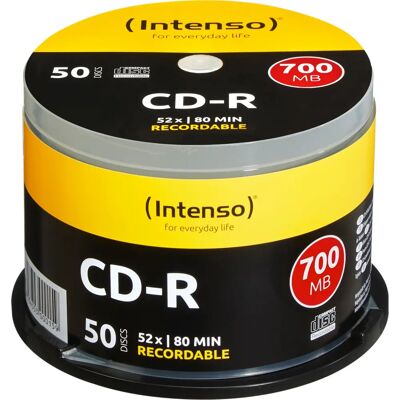 Intenso 700MB 52x CD-R - Optisch opslagmedium Intenso 700MB 52x CD-R - Optisch opslagmedium