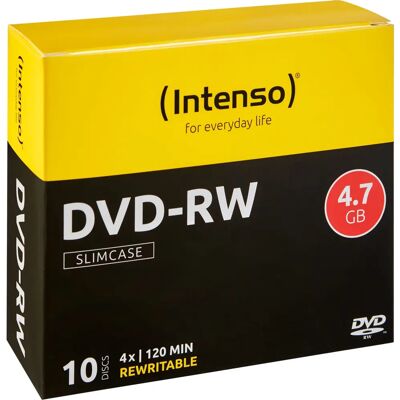 Intenso DVD-RW 4,7GB - Újraírható - 10 db Intenso DVD-RW 4,7GB - Újraírható - 10 db