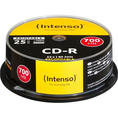 Intenso Modell 1801124 - 700 MB CD-R - 52x - Nyomtatható Intenso Modell 1801124 - 700 MB CD-R - 52x - Nyomtatható