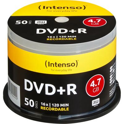 Intenso 4111155 DVD+R Marron 4,7 Go 50 pièces - DVD Intenso 4111155 DVD+R Marron 4,7 Go 50 pièces - DVD