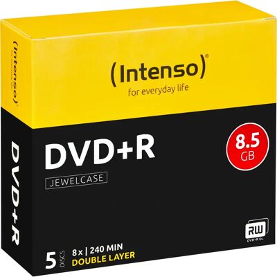 Intenso DVD+R 8,5GB - Doppel Schicht 8x Scheiben Intenso DVD+R 8,5GB - Doppel Schicht 8x Scheiben