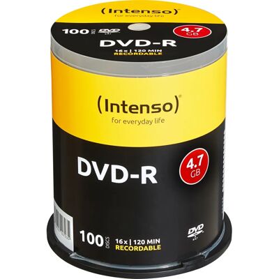 Intenso DVD-R 4,7GB 100 Stück - DVD-R Scheiben Intenso DVD-R 4,7GB 100 Stück - DVD-R Scheiben