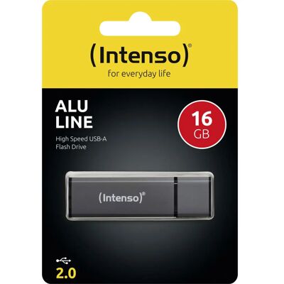 Pen Drive Intenso Alu Line 16 GB - Pen Drive Pen Drive Intenso Alu Line 16 GB - Pen Drive