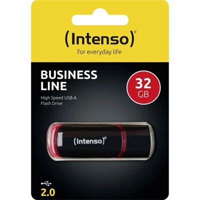 Intenso 32GB USB 2.0 Flash Drive - USB Type-A - Black/Red - USB Flash Drive Intenso 32GB USB 2.0 Flash Drive - USB Type-A - Black/Red - USB Flash Drive