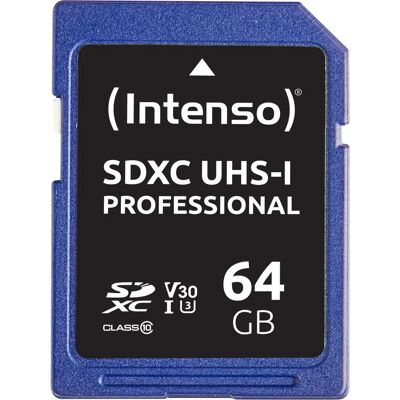 Intenso 64GB SDXC UHS-I Class 10 Speicherkarte - Speicherkarte Intenso 64GB SDXC UHS-I Class 10 Speicherkarte - Speicherkarte