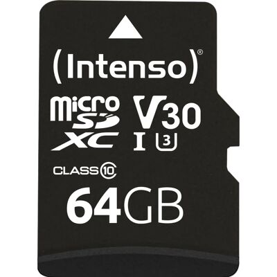 Intenso 64GB MicroSDXC UHS-I Class 10 - Speicherkarte Intenso 64GB MicroSDXC UHS-I Class 10 - Speicherkarte