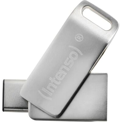 Intenso 32GB USB Flash Drive - USB-C / USB-A - Silver - 2017 Intenso 32GB USB Flash Drive - USB-C / USB-A - Silver - 2017