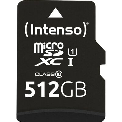 Intenso 512GB MicroSD UHS-I Class 10 - Memory Card Intenso 512GB MicroSD UHS-I Class 10 - Memory Card