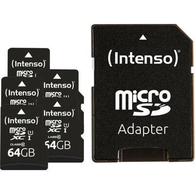 Intenso 64 GB MicroSDXC Class 10 UHS-I - Speicherkarte Intenso 64 GB MicroSDXC Class 10 UHS-I - Speicherkarte