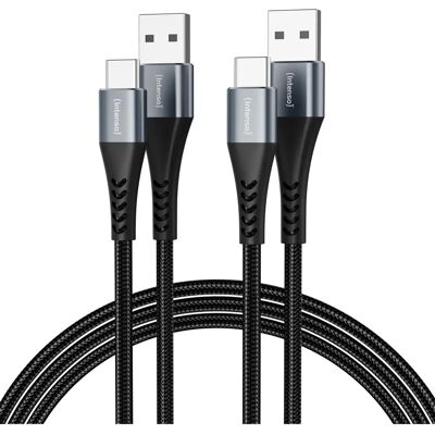Intenso - A60C - USB A a USB-C - 2-Pack - Cable Intenso - A60C - USB A a USB-C - 2-Pack - Cable