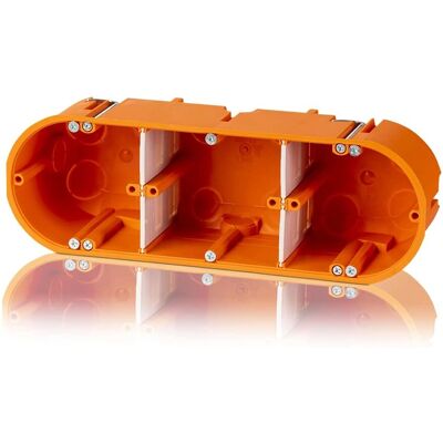 F-Tronic 7350063 Wall Box - Solid, Multi-Cavity, Thick-Walled F-Tronic 7350063 Wall Box - Solid, Multi-Cavity, Thick-Walled