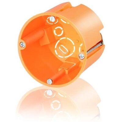 F-Tronic Scatola Orange per Pareti - Profondità 61mm, 25 pz, E117 F-Tronic Scatola Orange per Pareti - Profondità 61mm, 25 pz, E117
