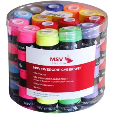 MSV Tennis Overgrip - Mehrfarbig - 60 Stück - Langlebig & Schweißabsorbierend MSV Tennis Overgrip - Mehrfarbig - 60 Stück - Langlebig & Schweißabsorbierend
