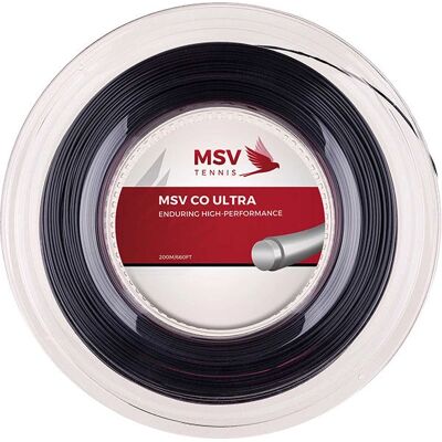 MSV Co Ultra 200m Schwarze Tennis-Schnur MSV Co Ultra 200m Schwarze Tennis-Schnur