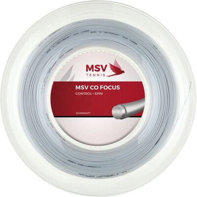 MSV Co. Focus Tennissaite - 200m, 1,23mm, Weiß - Tennissaite MSV Co. Focus Tennissaite - 200m, 1,23mm, Weiß - Tennissaite