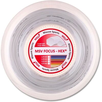 MSV Focus Hex Tennissaiten - Weiß - 200m MSV Focus Hex Tennissaiten - Weiß - 200m