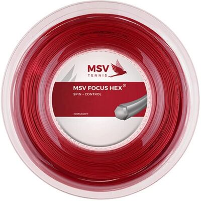 MSV Focus HEX 200m - Red Tennis String MSV Focus HEX 200m - Red Tennis String