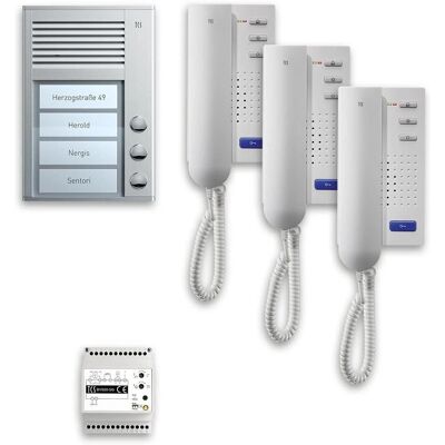 Technisat PPA03-EN/02 Système d'Interphone - Blanc - 3 Unités Technisat PPA03-EN/02 Système d'Interphone - Blanc - 3 Unités