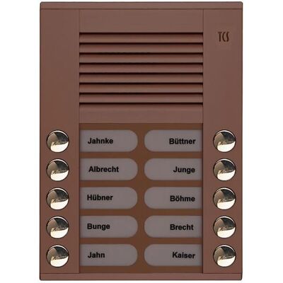 TCS - Klingel + Türsprechanlage - Bronze - Türsprechanlage TCS - Klingel + Türsprechanlage - Bronze - Türsprechanlage