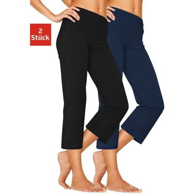Vivance ACTIVE Gr. 36/38 - Caprihose, Blau, Baumwolle-Elasthan, Loungewear Vivance ACTIVE Gr. 36/38 - Caprihose, Blau, Baumwolle-Elasthan, Loungewear