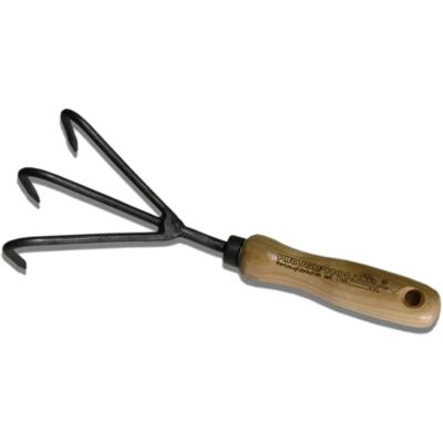 Krumpholz - Grubber, 3 Zinken, geschmiedet, mit Eschengriff - Cultivator Krumpholz - Grubber, 3 Zinken, geschmiedet, mit Eschengriff - Cultivator
