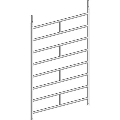 Layher Alu-Leiter 150/8 - Rutschfeste Sprossen - 2,0m - 1,45m - Leiter Layher Alu-Leiter 150/8 - Rutschfeste Sprossen - 2,0m - 1,45m - Leiter
