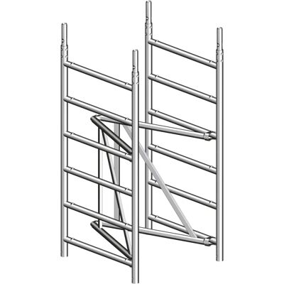 Layher Zifa 75 Grundgerüst - Aluminium, 1,5m hoch Layher Zifa 75 Grundgerüst - Aluminium, 1,5m hoch