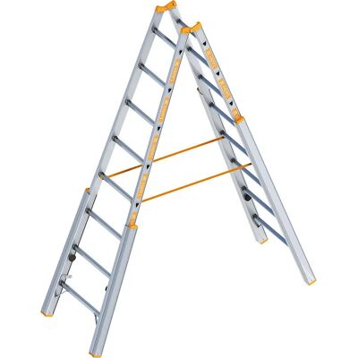Layher Aluminium-Gerüstleiter mit verstellbaren Verlängerungen - Gerüstleiter Layher Aluminium-Gerüstleiter mit verstellbaren Verlängerungen - Gerüstleiter