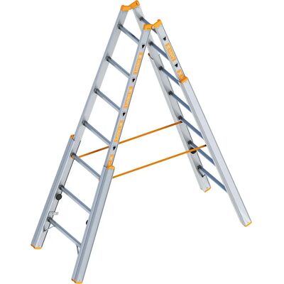 Layher Anlegeleiter - 7 Stufen - Aluminium - Klappbar - Max 3300mm Layher Anlegeleiter - 7 Stufen - Aluminium - Klappbar - Max 3300mm