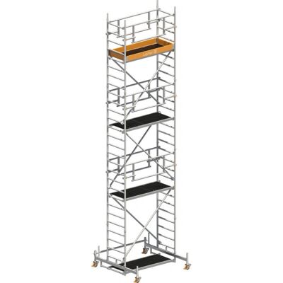 Layher - Uni Leicht P2 Safety Plus - 7,26 m - Doppelgeländer - Mobile scaffold tower Layher - Uni Leicht P2 Safety Plus - 7,26 m - Doppelgeländer - Mobile scaffold tower