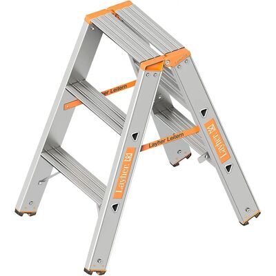 Escalera plegable Layher - 2x3 - Aluminio - Máx 250kg Escalera plegable Layher - 2x3 - Aluminio - Máx 250kg
