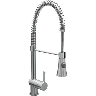 CORNAT Spültischarmatur Fuerte - Einhebelmischer, grau, Messing, Küchenspüle CORNAT Spültischarmatur Fuerte - Einhebelmischer, grau, Messing, Küchenspüle