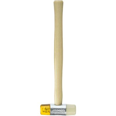 MADIDEF Mazzuola in plastica/gomma 27MM - Manico in legno di frassino MADIDEF Mazzuola in plastica/gomma 27MM - Manico in legno di frassino