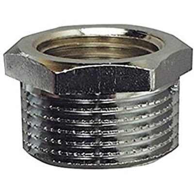 CONMETALL - Reducer 1/2in-3/8in - Verchromt Messing - Loodgietersfitting CONMETALL - Reducer 1/2in-3/8in - Verchromt Messing - Loodgietersfitting